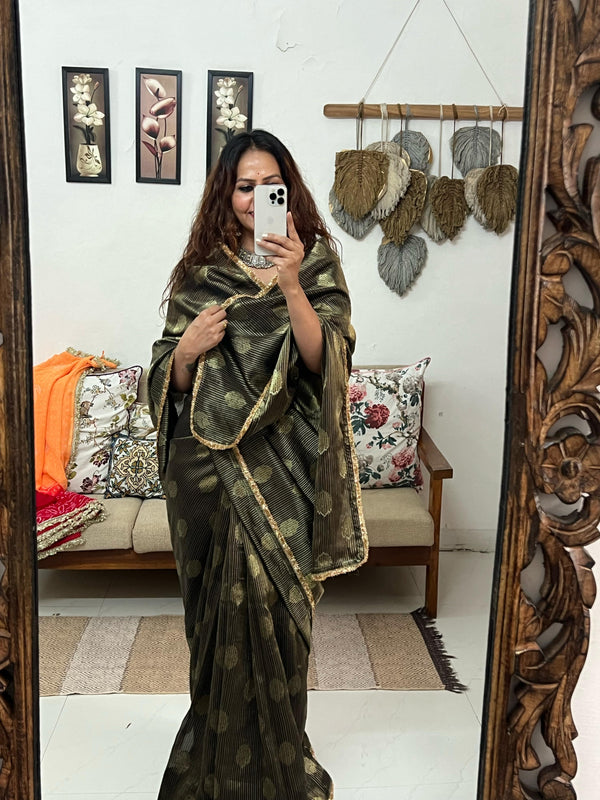 Zari Tissue Silk Saree✨