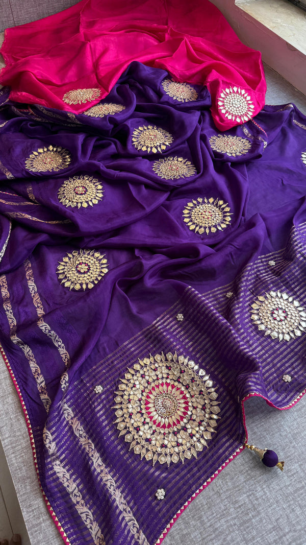 ✨ Gotapatti Munga Silk Butta Saree✨