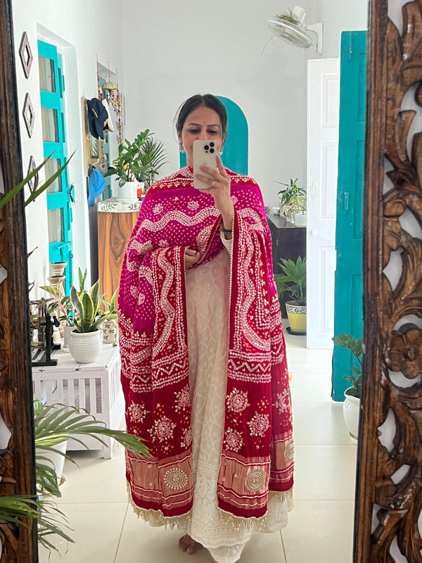 ❣ Gotapatti Bandhej Zardozi Dupatta ❣