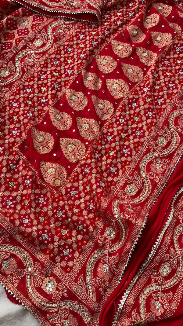 ❣ Rakhi Special – Banarasi Gharchola Saree Elegance ❣