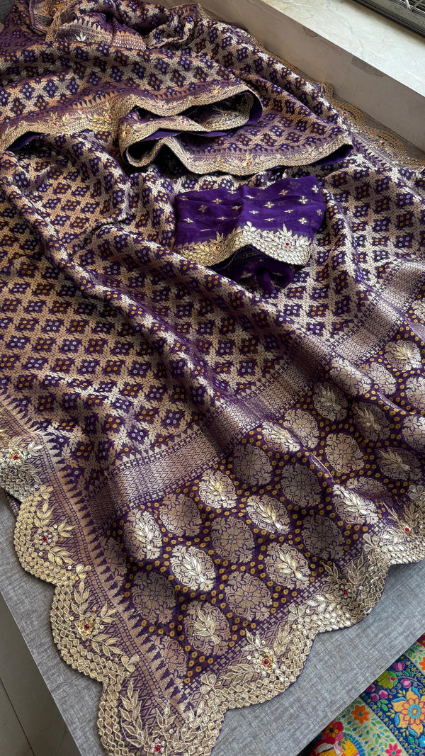 💞 Deep Purple Saree – Royal Grace in Every Thread 💞