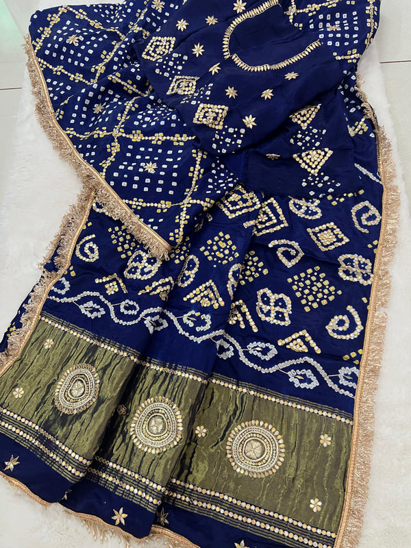 💙 “Royal Radiance” Bandhej Saree Edit 💙