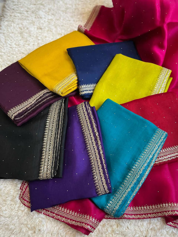 ✨💫Festive Offer - Jhilmil Mukaish Saree 💫✨