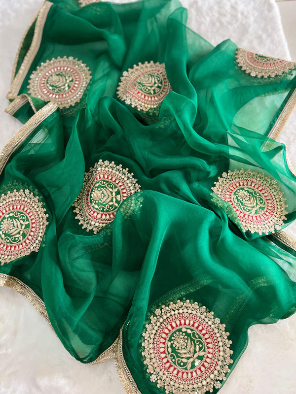 💞 Tyonhaar Ka Mela – Green Dupatta 💞 ✨