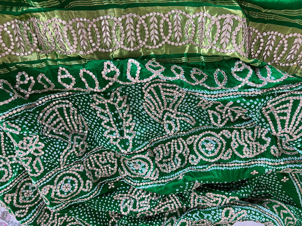 RAASMANDAL BANDHANI DUPATTA - GREEN