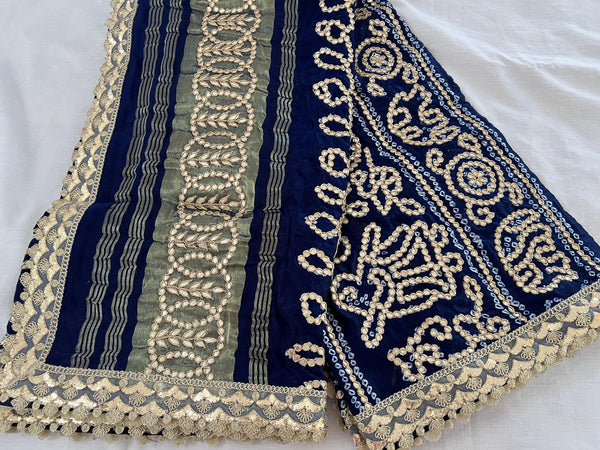 RAASMANDAL BANDHANI DUPATTA - BLUE