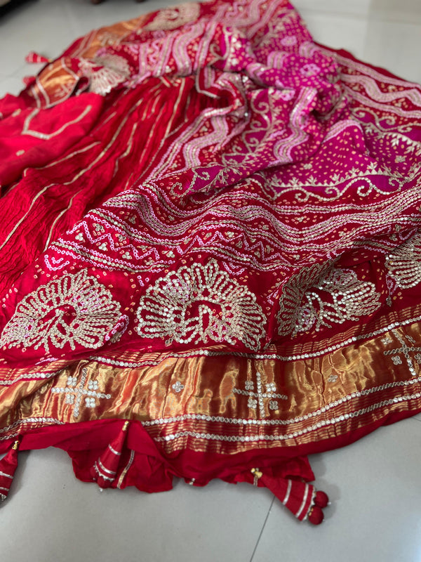 Red Rani Bandhani Dupatta