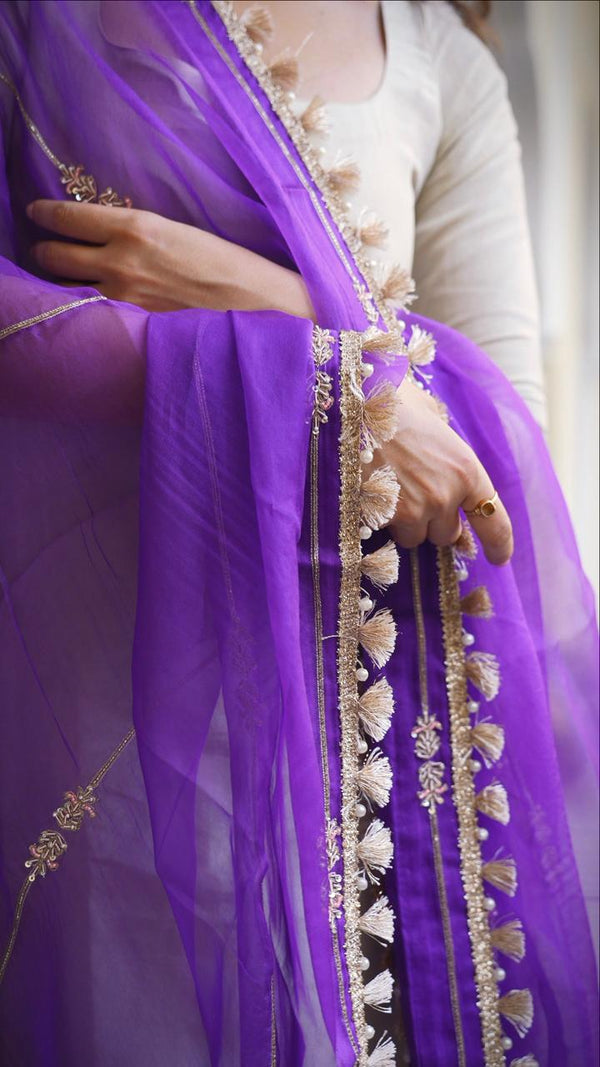 💞 Tyonhaar Ka Mela – Purple Dupatta 💞 ✨
